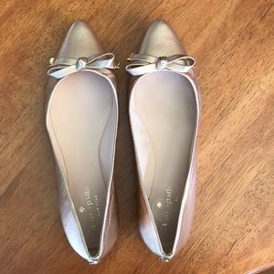 Rose Gold Kate Spade Flats